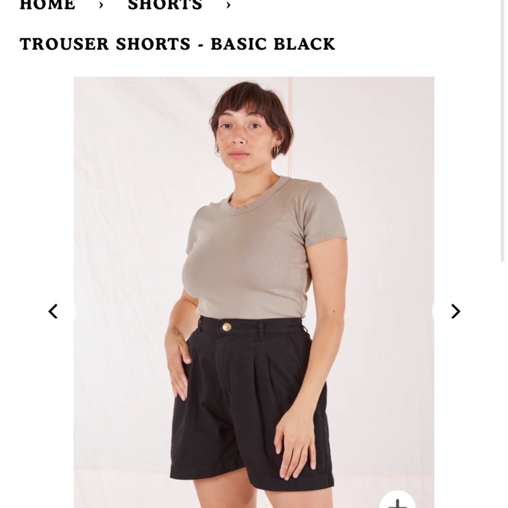Big Bud Press Black Trouser Shorts - XS